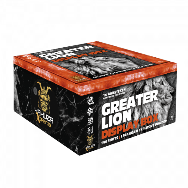 Greater Lion Display Box, 4er-Verbundbatterie mit 144 Schuss